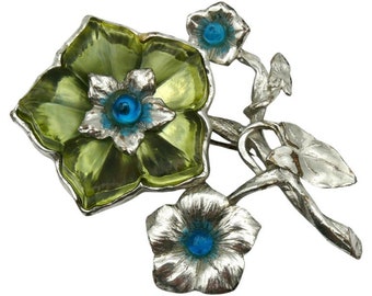 KENZO ヴィンテージ ゴールドメッキ フラワーブローチ - Etsy 日本