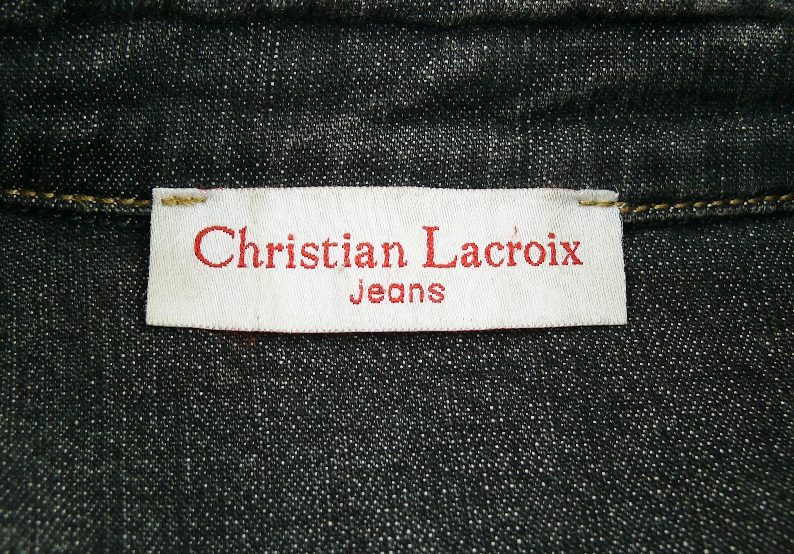 ★Christian Lacroix Jeans★デニムジャケット　36 Vintage-effect denim shirt Light blue | Replay Jeans