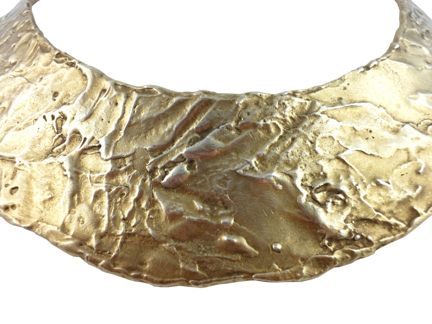 BICHE de BEREヴィンテージ ネックレス ゴールド BICHE DE BERE Paris * Gorgeous Vintage Brutalist Collar
