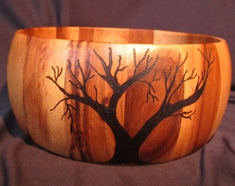 Large Wooden Serving Bowl