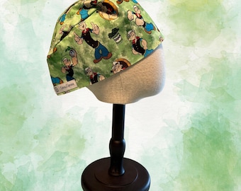 Popeye Euro Style Men’s Scrub Cap, Adjustable scrub hat