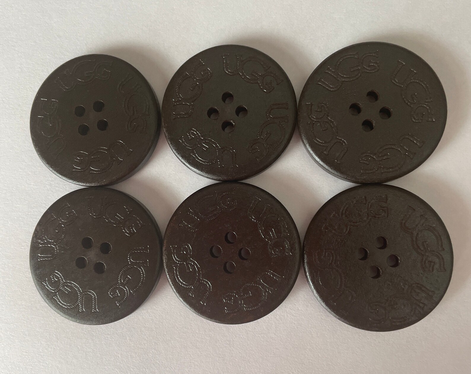 6 Chocolate/dark Brown UGG Replacement Boot Buttons international