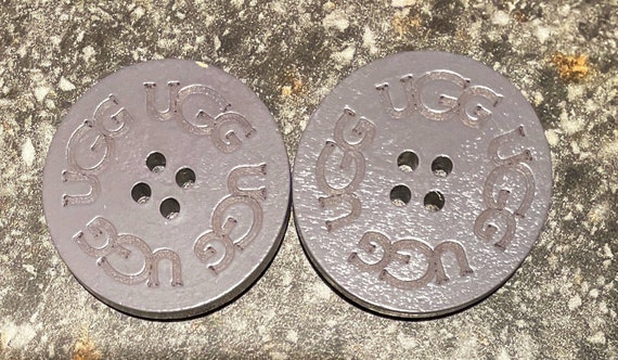 Grey Wooden UGG Replacement Buttons 