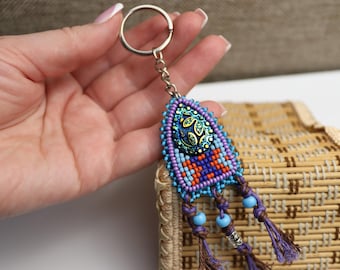 Purple keychain
