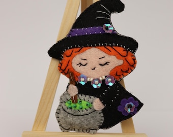 Witch Hat Halloween Brooch
