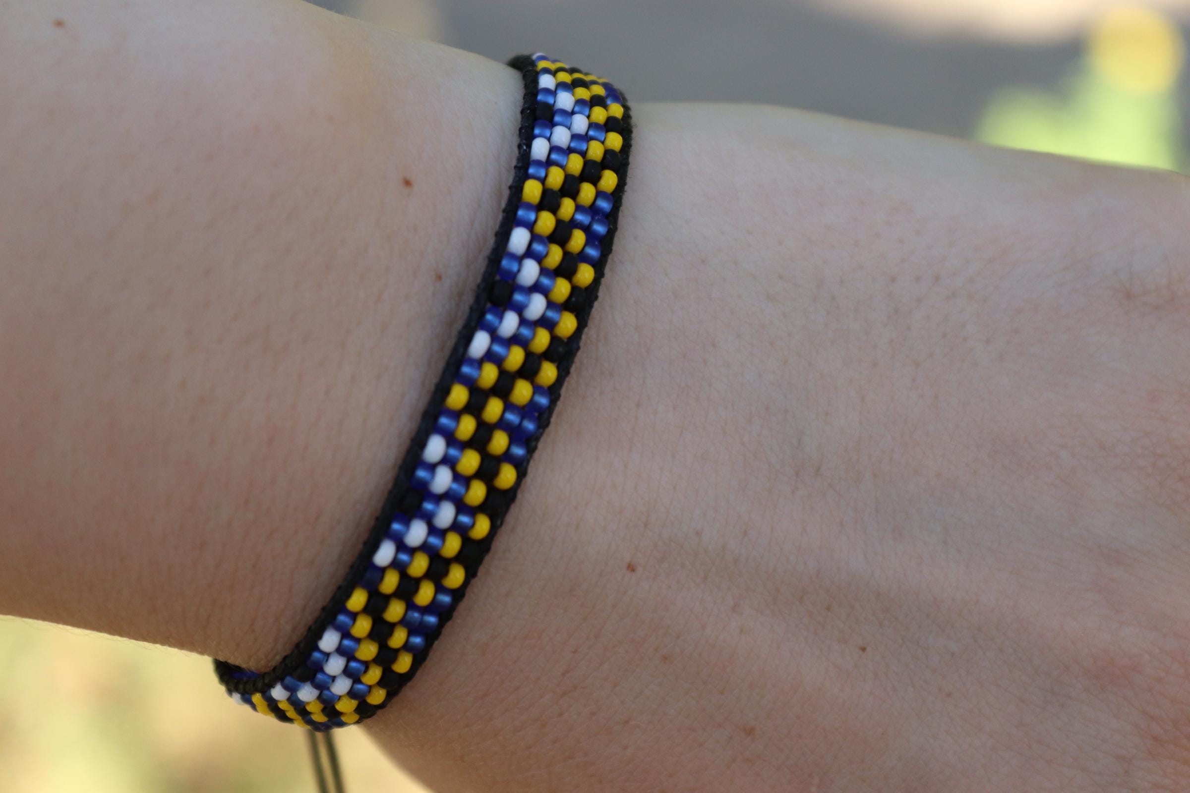 Blue Boho style bracelet