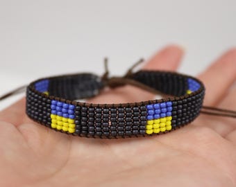 Ukrainian bracelet, beaded bracelet