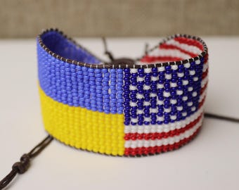 Ukraine USA bracelet