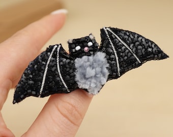 Bat brooch, Halloween brooch