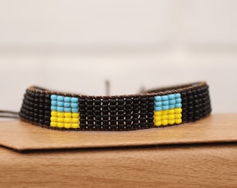 Black Matte Ukrainian Bracelet