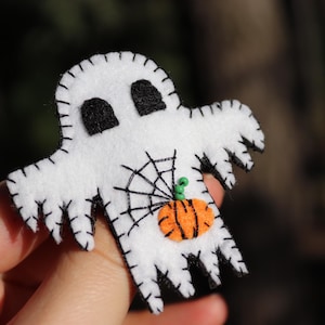 Ghost pin, Cute Halloween brooch