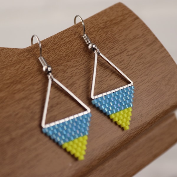 Ukrainian earrings Ukrainian flag earrings