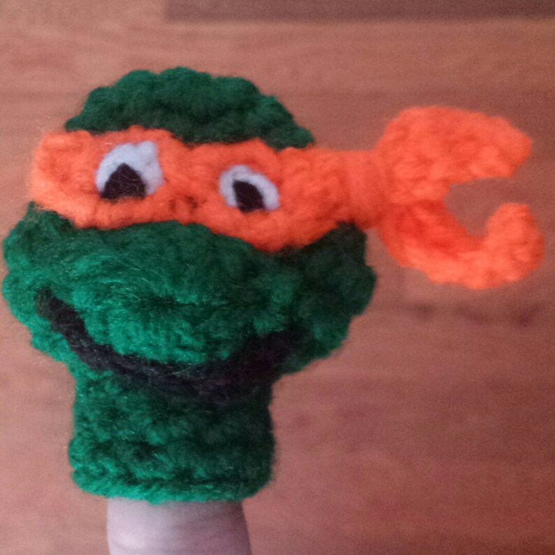 Teenage Mutant Ninja Turtles Finger Puppet Crochet Pattern, Ninja