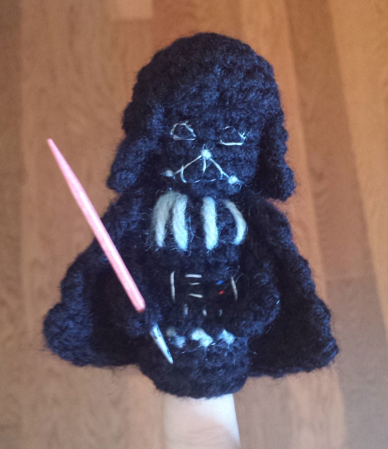 Darth Vader Crochet Finger Puppet Pattern, Star Wars Finger Puppet Pattern,  Star Wars Crochet