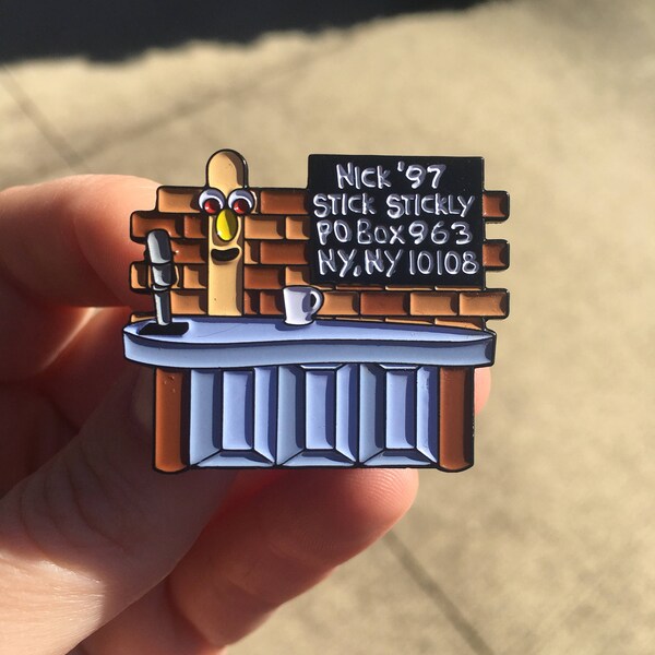 SECONDS Stick Stickly Enamel Pin (w/flaws)