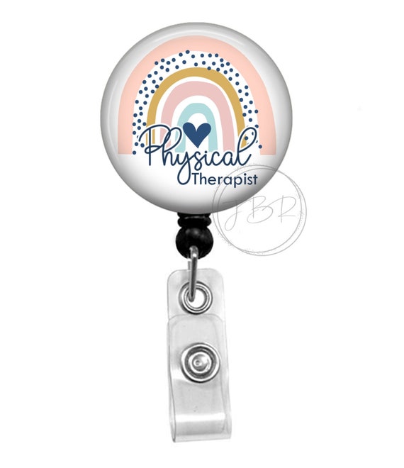 Rainbow Physical Therapist Badge Reel Holder - PT Badge Reel - Physical  Therapist Gift - Retractable Badge Reel - Physical Therapy ID Badge