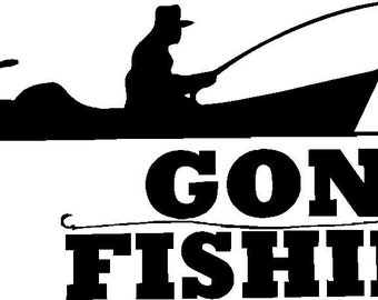 Download Gone fishing decal | Etsy