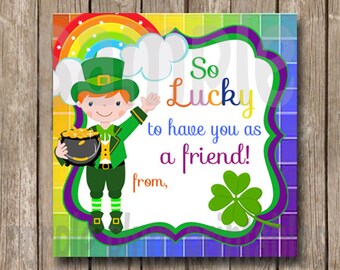 Instant Download - St Patrick's Day Tag - Pot of Gold - Happy St Patrick's Day  - Print at Home