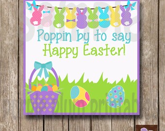 Instant Download - Happy Easter Tag  - Easter Egg Hunt - Print at Home