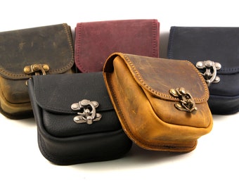 leather pouch belt bag