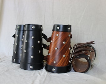 Leather Armor: Studded Warrior Bracers