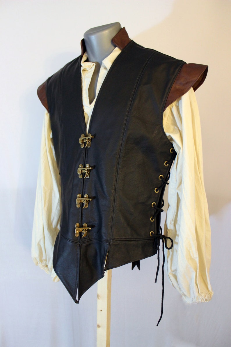 Lined Leather Jerkin | Etsy