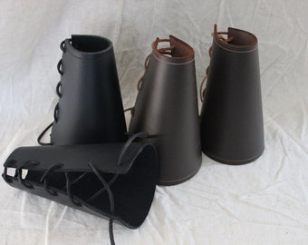 Laced Leather Vambraces