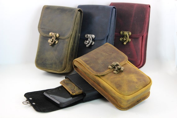 leather phone pouch