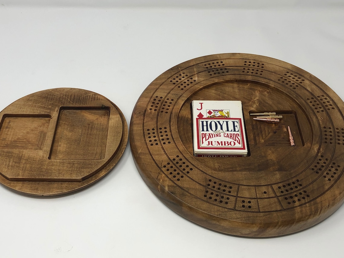 Cribbage Board Plans Round Caribou Easy to Make CNC Router Etsy