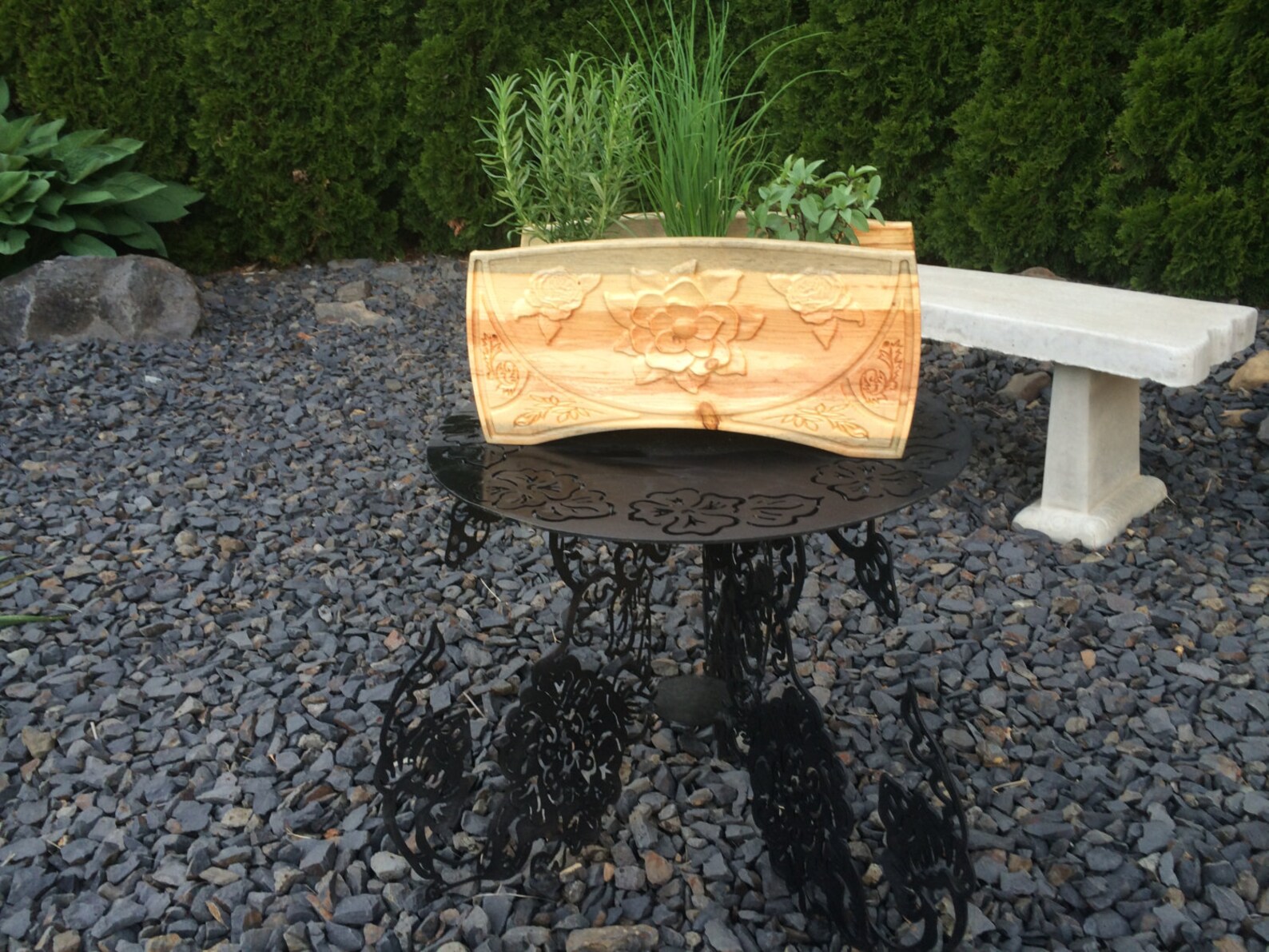 Outdoor Flower Pot Holder Plans CNC Router Etsy