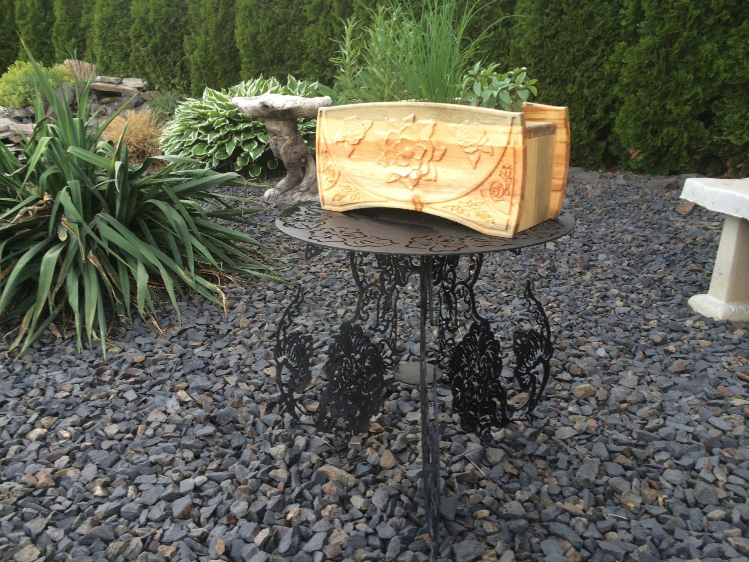 Outdoor Flower Pot Holder Plans CNC Router Etsy