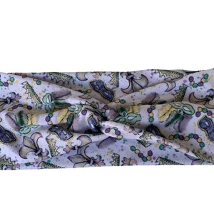 Fabric Finders Inc. 60 Wide Mardi Gras Confetti Fabric with Diamonds 2364
