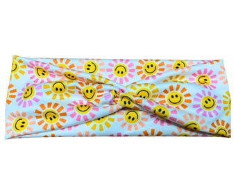 Smiling Suns - Faux Knot Adult Headband