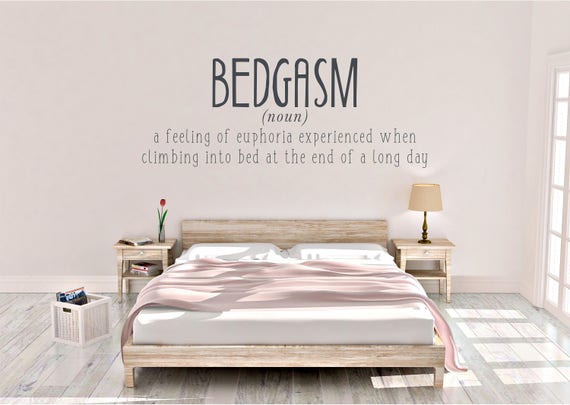 Bedgasm Bedroom Decor Fun Quotes Bedtime Wall Sticker Vinyl Decal