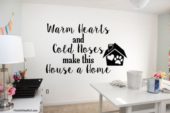 Home is Dogs Pets Wall art vinyl decal sticker Puppies