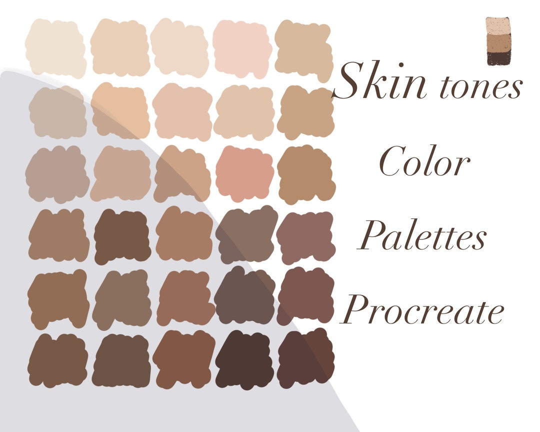 Skin Tones Color Procreate Palette Procreate for Ipad - Etsy