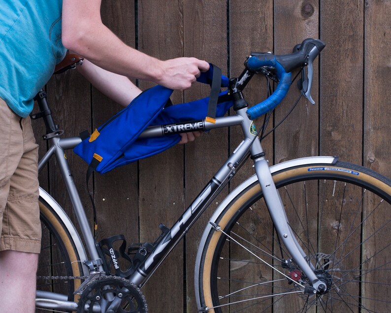 Bike frame bag for bicycle commuting touring bikepacking Etsy