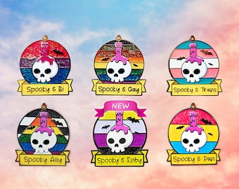 Spooky and LGBTQ+ Enamel Pins