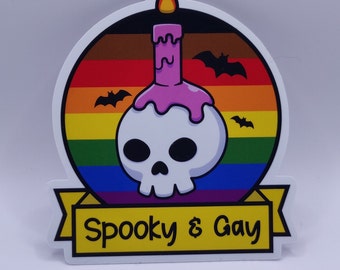 Spooky and LGBTQA+ Stickers (Multiple Variations)