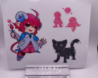 Painting Witch Sticker Set