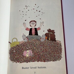 Vintage an I Can Read Buster Loves Buttons! Children's Hardcover Book ...