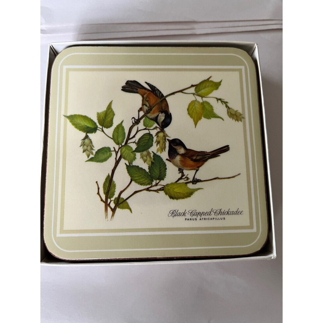 Vintage Pimpernel Set of 6 Coasters Songbirds Deluxe Finish Etsy