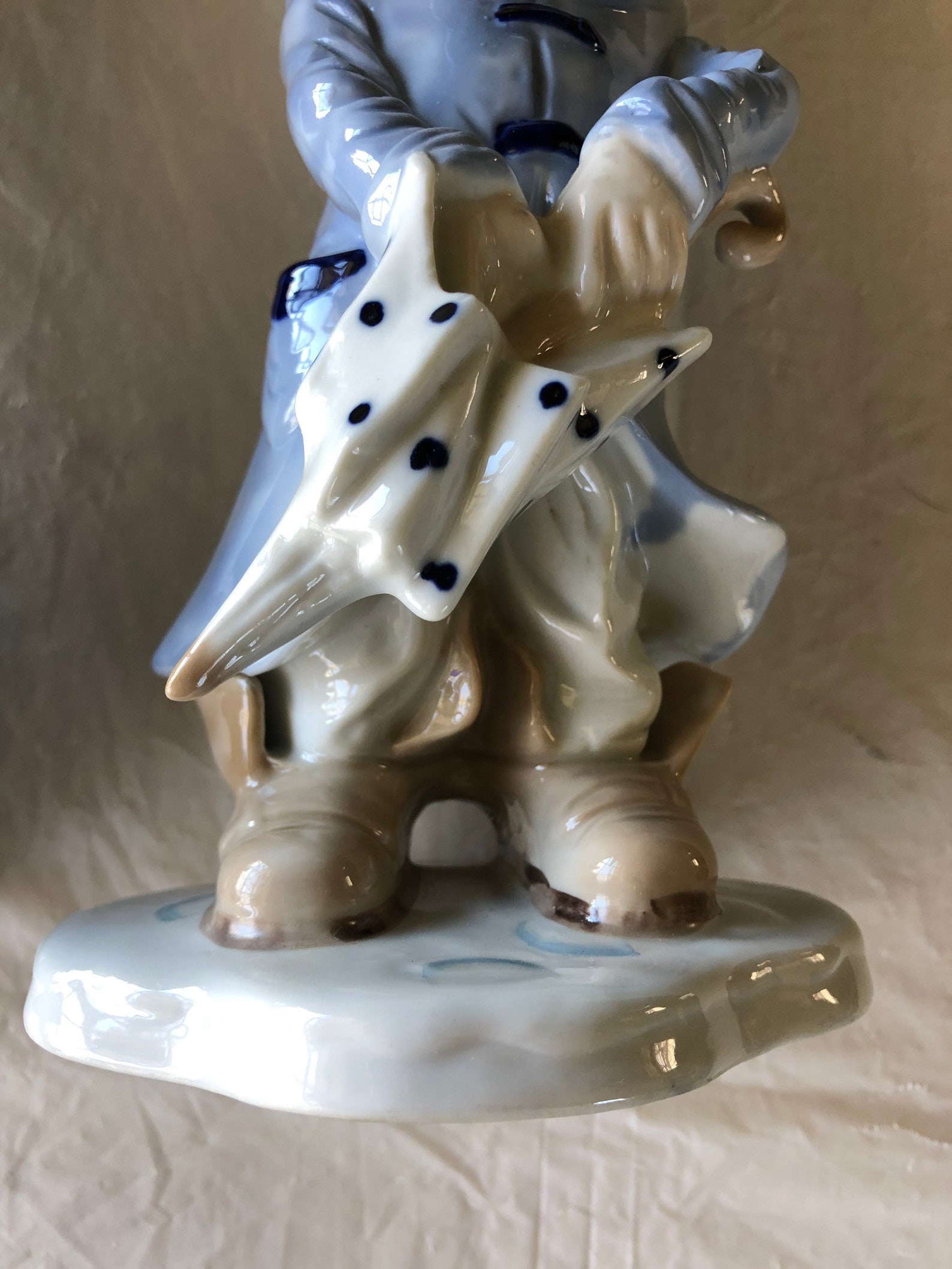 Vintage KPM Porcelain Figurines Girl/Boy with Raincoat and Etsy