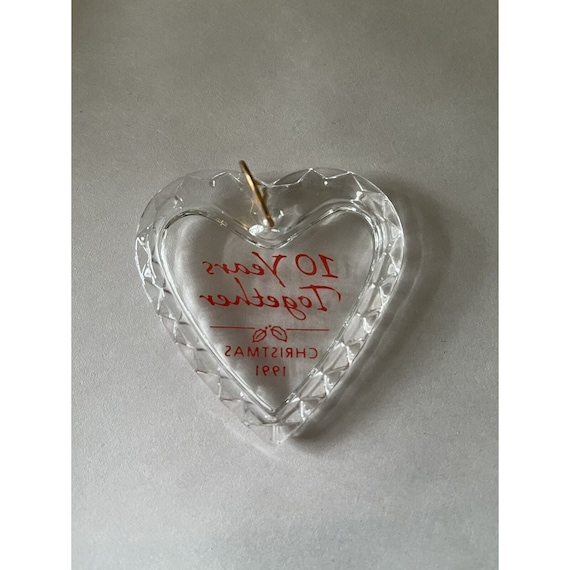 Vintage Hallmark Keepsake Ornament – Ten Years Together, Décoration De Noël