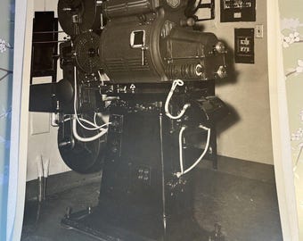 Vintage Photograph of a Brenkert BX-80 35mm Movie Projector Dated March 10 1946