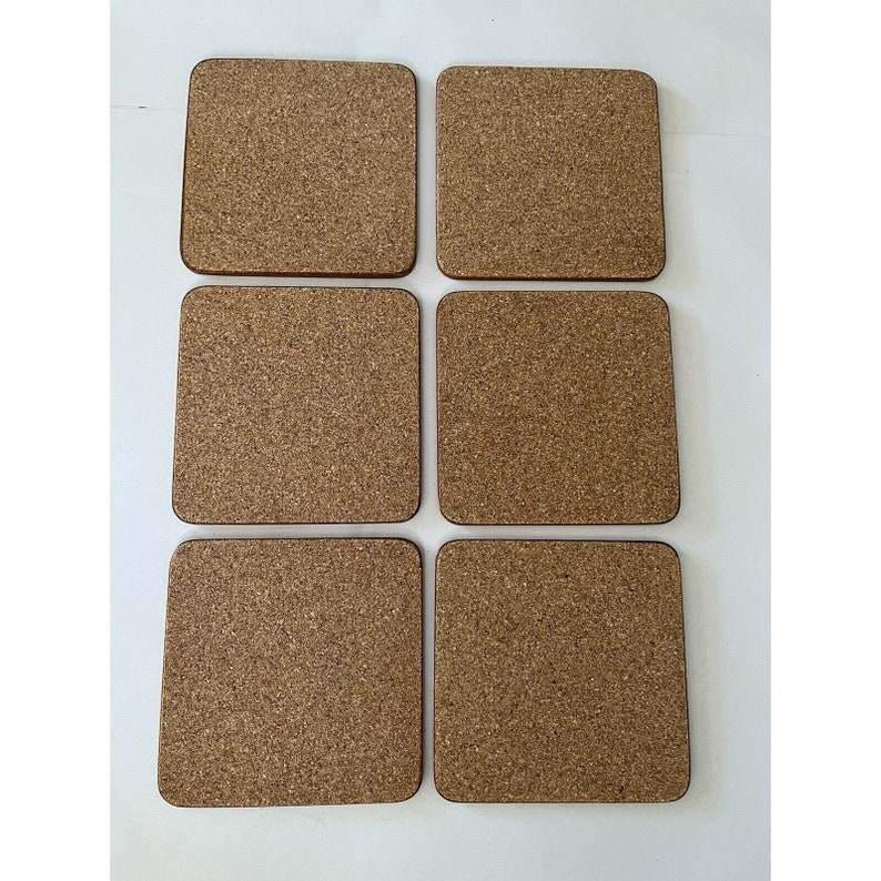 Vintage Pimpernel Cork Bottom Square Coasters Set of 6 Grapes Etsy