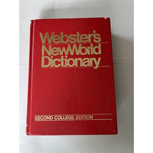 Vintage Webster's New World Dictionary Second College Edition Simon Schuster