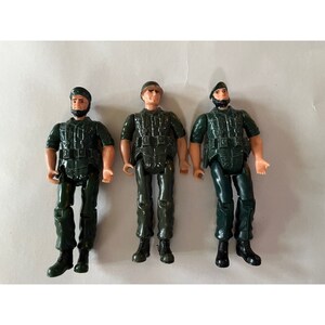 Vintage American Mission The Demon Enemy Action Figure 3.5&quot; Tall Lot of 3