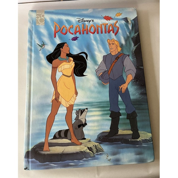 Disney's Pocahontas Children's Hardcover Picture Book Mouse Works 1995