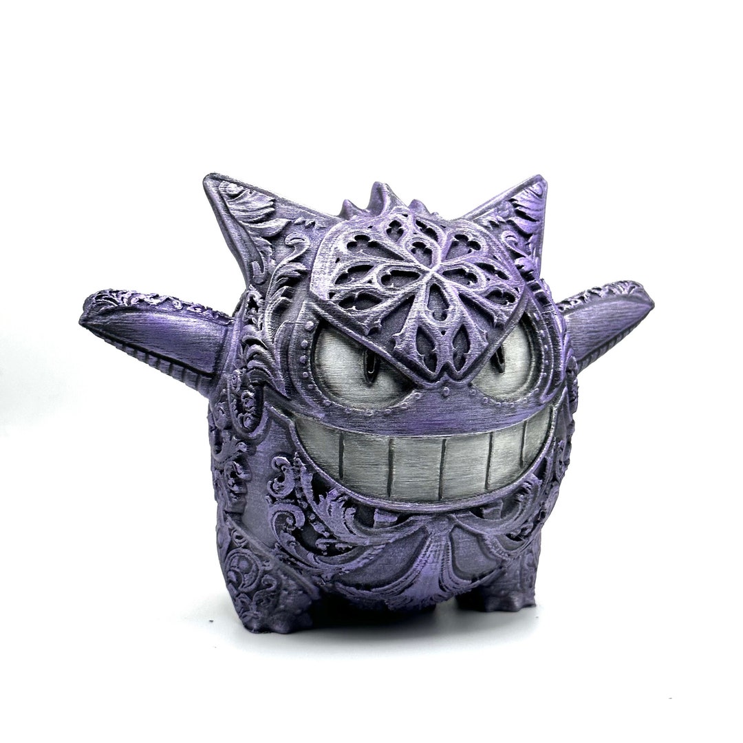 Ornamental Gengar / Pokemon / Desktop Art/ Handpainted 3D Etsy